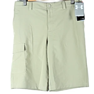Under Armour Youth XL YXL Khaki Cargo Dress Shorts – New w/ Tags Lightweight 30" - Picture 1 of 8