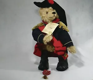Hermann ours Bear NAPOLEON 2004 nounours peluche 42 cm neuf 500 pieces - Foto 1 di 9