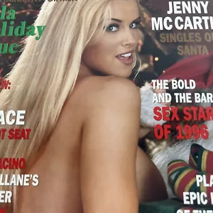 Playboy Magazine December 1996 Jenny McCarthy Centerfold Intact - Picture 1 of 7