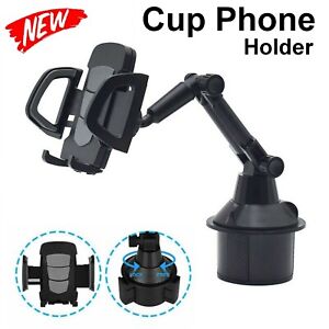 360° Car Phone Holder Adjustable Cup Holder Suction Mount Stand For Universal
