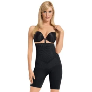 High Waist Boxer Body Shaper Tummy Thigh Slimmer Shapewear Black JF-013 Medium - Picture 1 of 4