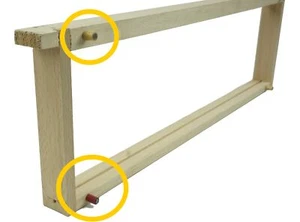 Abstandröllchen aus Holz für Abstandregulierung geraden glatten Rähmch APIFORMES - Bild 1 von 7
