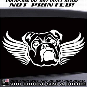 In Loving Memory Of British Old English Bull Dog Vinyl Decal Sticker - Picture 1 of 4