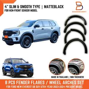 Matteblack Slim 4" Fender Flare Arch For Ford Everest UB U704 22-24 NON SENSOR - Picture 1 of 11