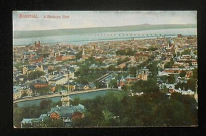 1906 A Vogelperspektive Montreal QC Kanada Postkarte Quebec - Bild 1 von 1