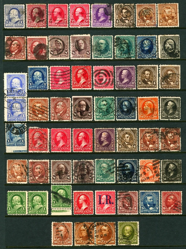 #219 / #284 1890-1898 Small Banknote Issues with & without Triangle Mostly Used - Image 1 of 1