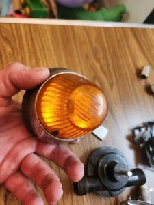 Vintage VW Volkswagen Beetle Bug Amber Light & Other Parts Lot Misc Good lens - Picture 1 of 19