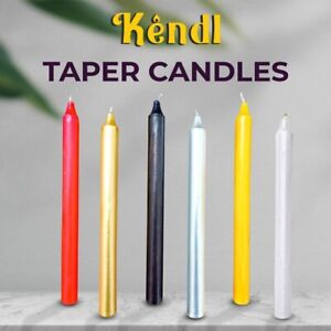 NON-DRIP Tapered Candles Home Party Church Bistro Individually wrapped UK SELLER
