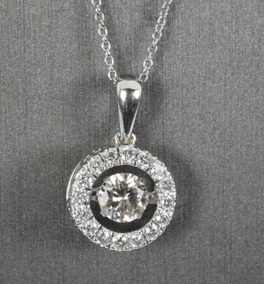 Diamond Movement Necklace in 14k Gold .75 Carats 18" - Image 1 of 4