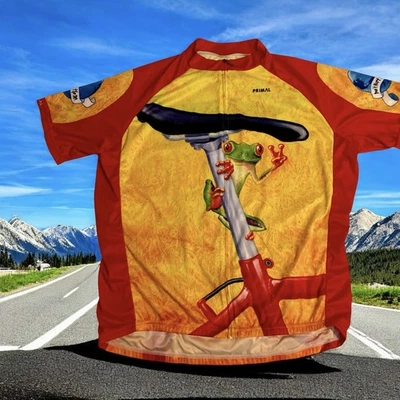 New Men’s Primal Cycling Jersey Easy Rider Frog Size 2XL - Image 1 of 2