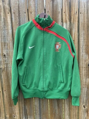 葡萄牙 2008 年 ANTHEM 足球足球夹克耐克 L 码男式绿色 — 第 1/4 张图片