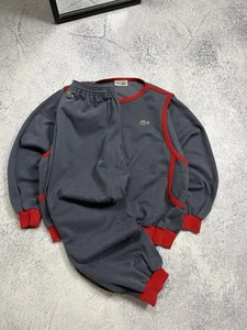 Vintage Chemise Lacoste Tracksuit Made In France Sweatshirt&Pants Hype Y2K Rare - Picture 1 of 23