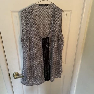 Rose & Olive 2XL Tank Gray And Black White - Picture 1 of 7