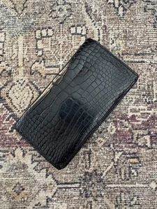 Cartera Hermes Cocodrilo Negra Hecha en Francia VER FOTOS - Imagen 1 de 9