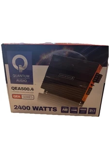 Quantum Audio QEA500.4 2400 Watts 4 Channel AB Circuitry Car Amplifier Open Box - Picture 1 of 5