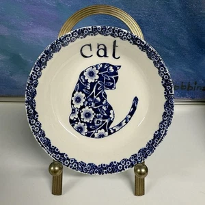 Royal Crownford Staffordshire England Calico Cat Mini Bowl Norma Sherman Vintage - Picture 1 of 9