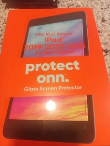 Protect Onn Glass Screen Protector 10.2" iPad 2019/2020/2021 7th/8th/9th Gen - Picture 1 of 3