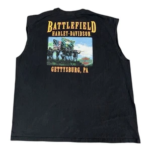 Harley Davidson Battlefield Gettysburg, PA doppelseitiges ärmelloses T-Shirt 2XL - Bild 1 von 14