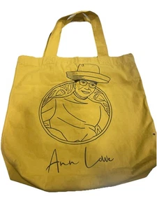 Ann Lowe Tasche gelb Canvas Buch Umhängetasche American Couturier - Bild 1 von 6