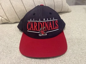 Vintage St. Louis Cardinals Baseball Cap - Red and Navy - One Size - Picture 1 of 6