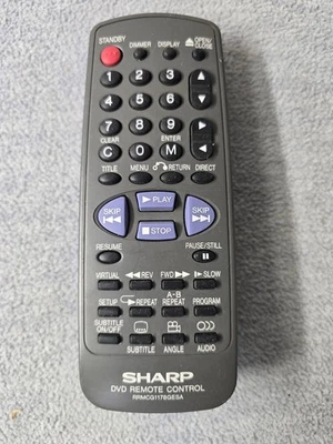 Controle remoto Sharp DVD genuíno RRMCG1178GESA - Imagem 1 de 4