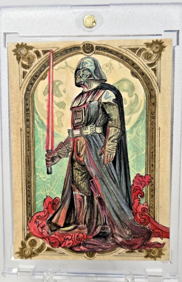 🔥Darth Vader Sketch Card – Star Wars Custom Portrait – 1/1 Original Hand-Draw🔥 - Image 1 of 2