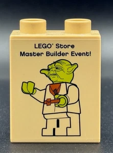 Lego Store Star Wars Yoda 2009 Master Builder Event! Exklusiver Werbeziegel - Bild 1 von 2