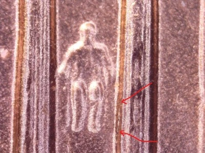 2005 Lincoln Cent Doubled Die Reverse Red BU DDR 46 - Image 1 of 2