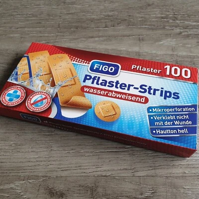 Wundpflaster Set 100 Stück Pflaster-Strips Heftpflaster Wasserabweisend - Bild 1 von 4