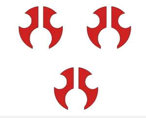 AXIAL DIE-CUT Decal Sticker ( 3 PCS ) Offroad RC CHROME NEW - Picture 1 of 11