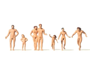 Merten (Preiser) 0282533 Familie am FKK-Strand 7 Figuren TT 1:120 Neu - Bild 1 von 2