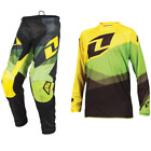 YOUTH KIT ONE INDUSTRIES ATOM MOTOCROSS MX PANTS JERSEY - SHIFTER YELLOW / GREEN