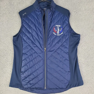 Chaleco acolchado PING para mujer talla 8 Primaloft Junior Solheim Sensorwarm usado en excelente estado Foto 1 de 4