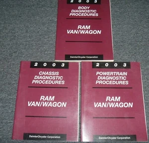 Dodge Ram 3500 2003 furgoneta diagnóstico solución de problemas servicio manual de reparación conjunto xo - Imagen 1 de 1