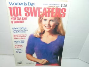 Woman's Day 101 SWEATERS Magazine - 1980 YOU CAN KNIT & CROCHET - Picture 1 of 5