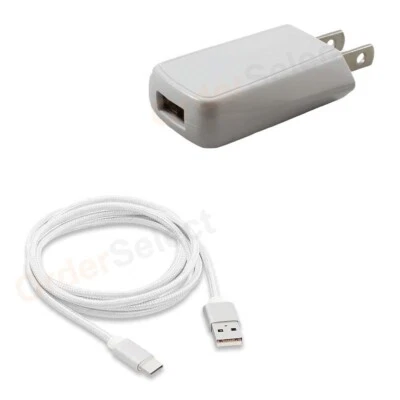 Wall Charger+USB Braided Cable 6FT for 1 2 3 3a /Pixel 1 2 3 3a XL - Image 1 of 4