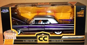 Cadillac 1963 1/24 Collectors Club Ltd. Ed. Metallic Silver on Purple New in Box - Picture 1 of 10