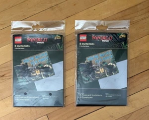 Lego The Ninjago Movie 8 Postkarten Einladungen/Umschläge Schreibwaren 2er Set NEU - Bild 1 von 8