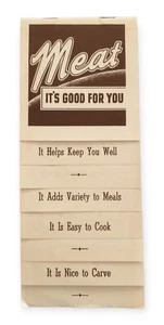 Meat: It's Good For You, National Live Stock & Meat Board 1940 Info Pamphlet - Picture 1 of 3
