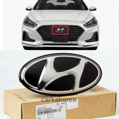 Rejilla delantera genuina 86310G8100 marca símbolo 'H' para HYUNDAI SONATA 2018-2019 Foto 1 de 4