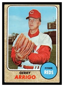 1968 TOPPS GERRY ARRIGO #302 CINCINNATI REDS MID HIGHER GRADE FREE SHIPPING - Picture 1 of 2