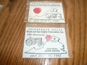 1992 1994 Shenandoah Valley Dampf & Gas Motor Armaturenbrett Schilder Menge 2 - Bild 1 von 1