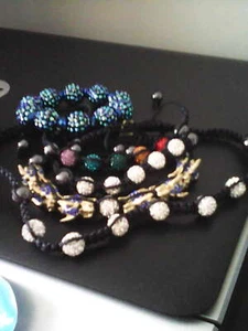 Shambala Jewellery Mixed Lot. Necklace & 1 bracelet (New). 3 Bracelets (used) - Picture 1 of 8