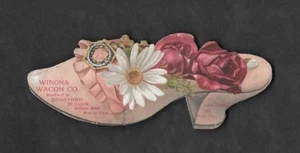 VICTORIAN TRADE CARD / WINONA WACON CO. DIE CUT - Picture 1 of 1