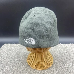 The North Face Bones Beanie Green / Gray Waffle Thermal Winter Hat Cap Unisex OS - Picture 1 of 5
