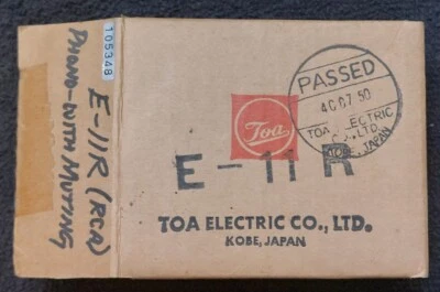 Módulo de entrada de amplificador de fono TOA E-11R RCA hembra para mezcladores amplificadores serie 900 Foto 1 de 4