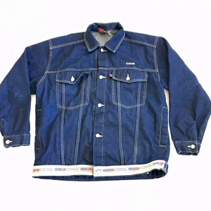 Coogi Australia Down Under Vintage Y2K Blue Denim Jean Men’s Jacket Size Large - Picture 1 of 13