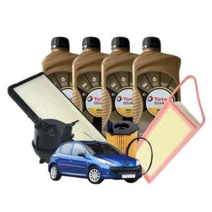 KIT TAGLIANDO 4 FILTRI MISTI 4 LT TOTAL 5W40 PEUGEOT 206 1.4 HDi 50 KW - Imagen 1 de 9