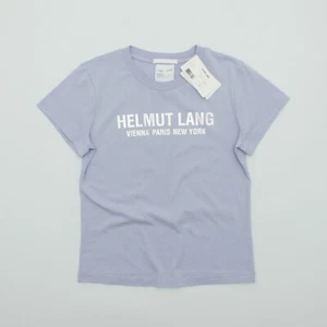 🔹 BNWT Helmut Lang Babe Tee Cosmic Sky Mirror Logo Women Size S Made Portugal - Picture 1 of 11