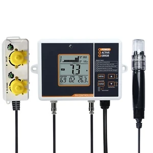 pH Controller pH Monitor with Dual Relay Sockets & Dosing Pump, Digital pH Me... - Picture 1 of 9